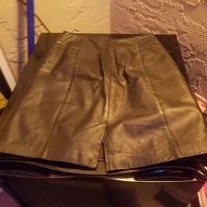 Leather skirt